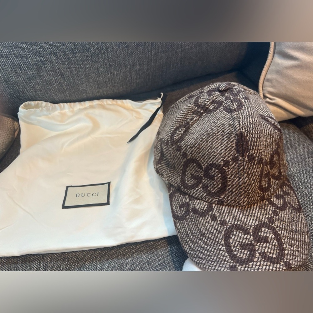 Gucci Brown and Black baseball Cap. Size S - Picture 1 of 5